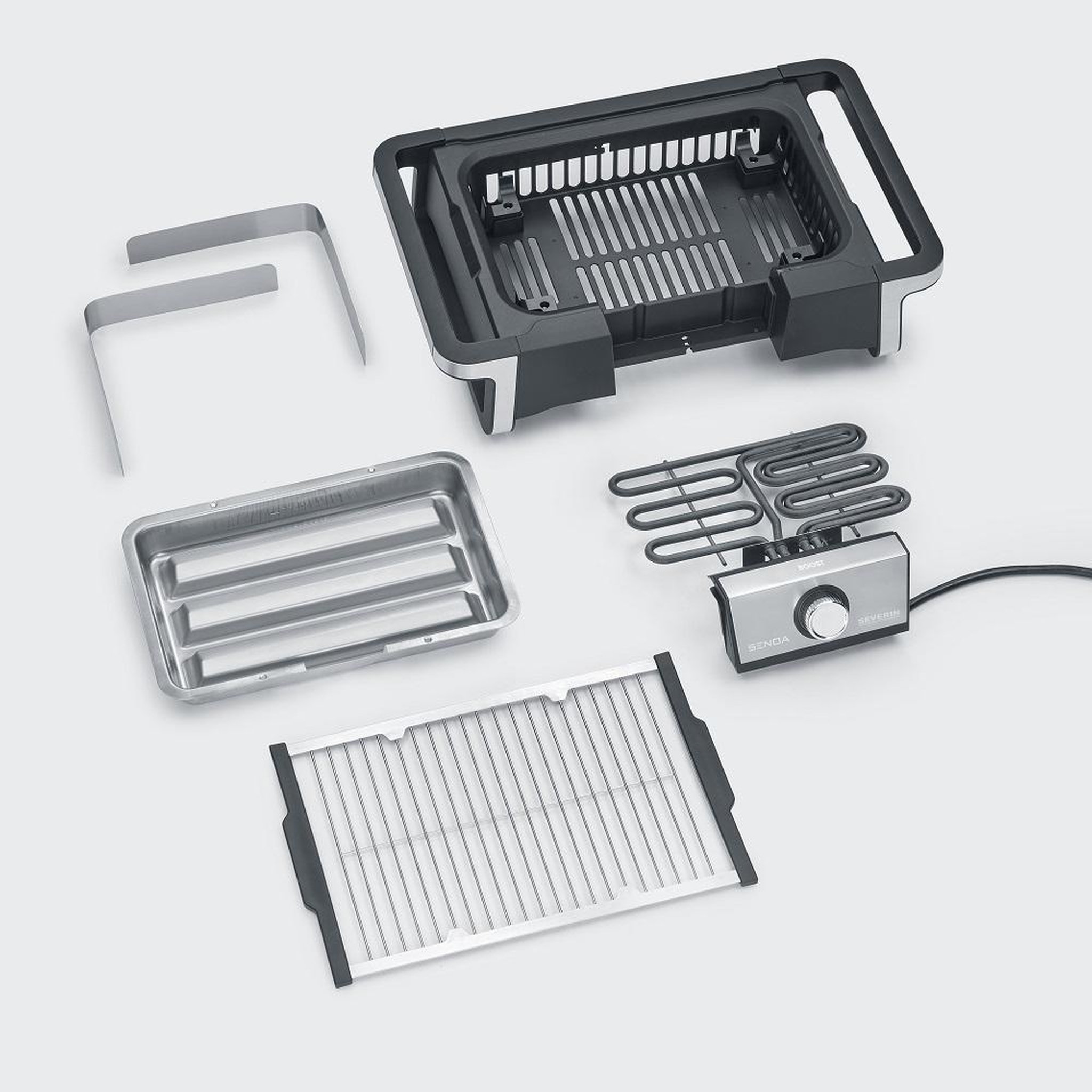 Voir la diapositive 3 : SEVERIN Barbecue électrique posable 3000w - PG8113