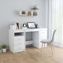 Voir la diapositive 1 : VIDAXL Bureau Blanc brillant 140x50x76 cm Bois d'ingenierie