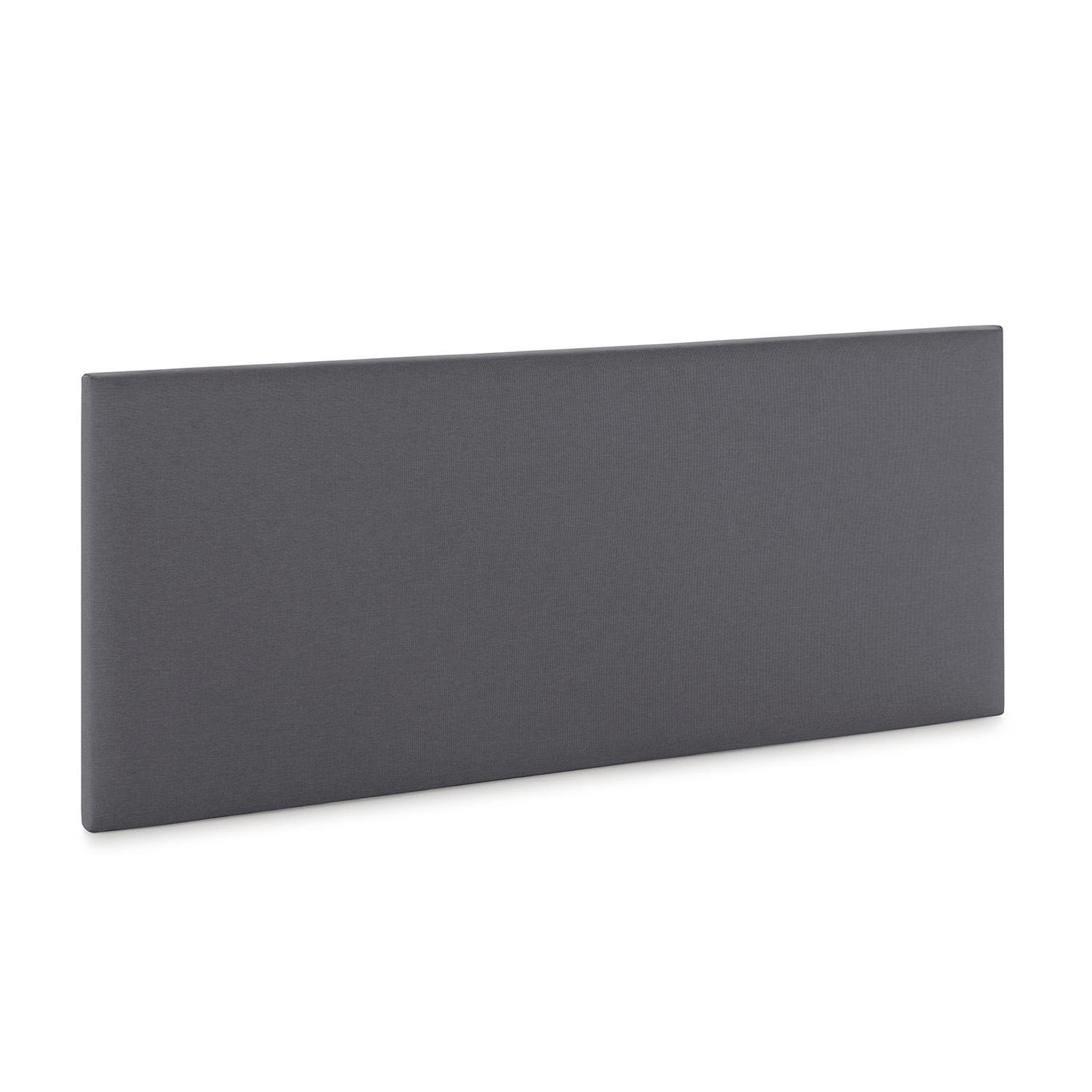 VS VENTA-STOCK Tête de lit Aura recouverte de tissu Gris Foncé 140x60 cm