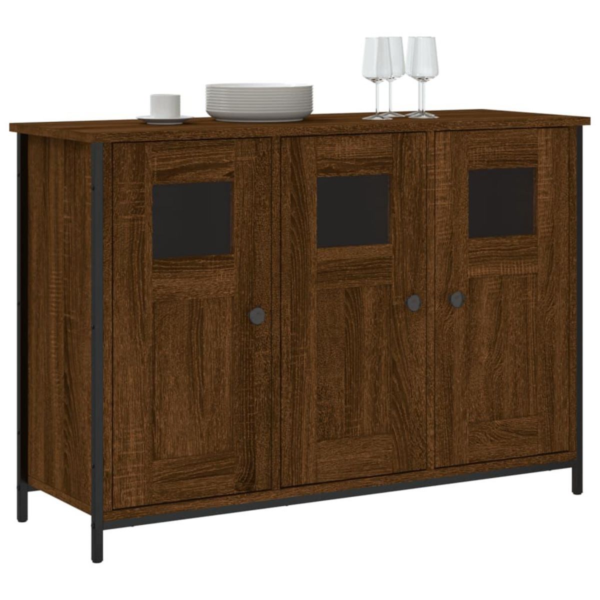 VIDAXL Buffet chene marron 100x35x70 cm bois d'ingenierie
