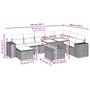 Voir la diapositive 6 : VIDAXL Salon de jardin avec coussins 9 pcs marron resine tressee
