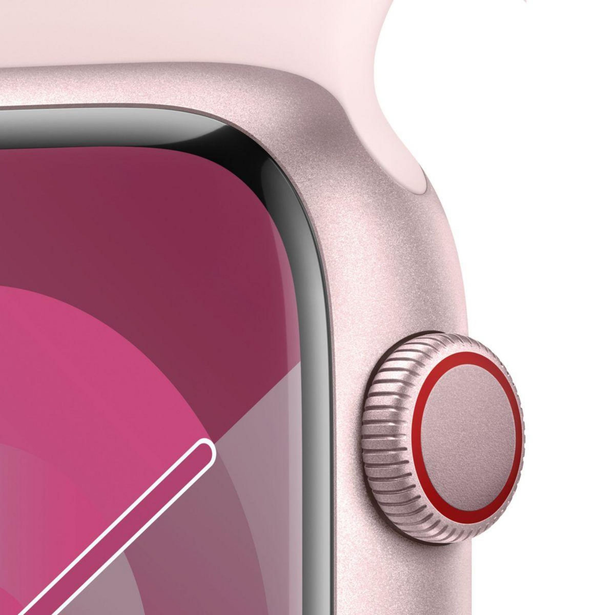 APPLE Montre connectée Serie 9 Cellular 45mm Aluminium / Rose M/L