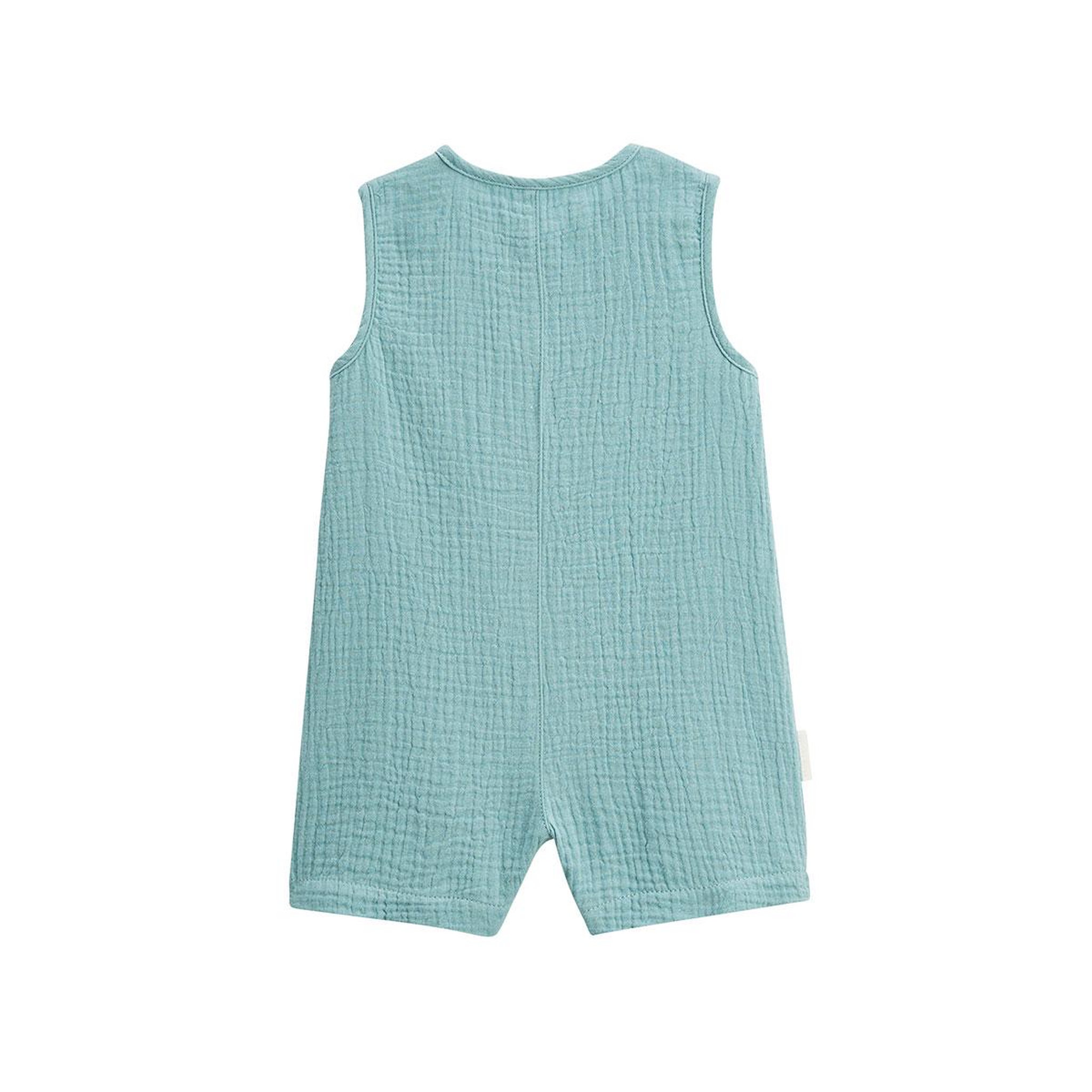 Voir la diapositive 2 : Petit BÃ©guin Combishort bébé en gaze de coton toucana