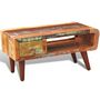 Voir la diapositive 4 : VIDAXL Table basse avec bord incurve et 1 tiroir Bois de recuperation