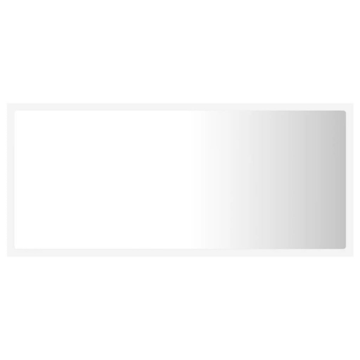 VIDAXL Miroir a LED de salle de bain Blanc 90x8,5x37 cm Acrylique