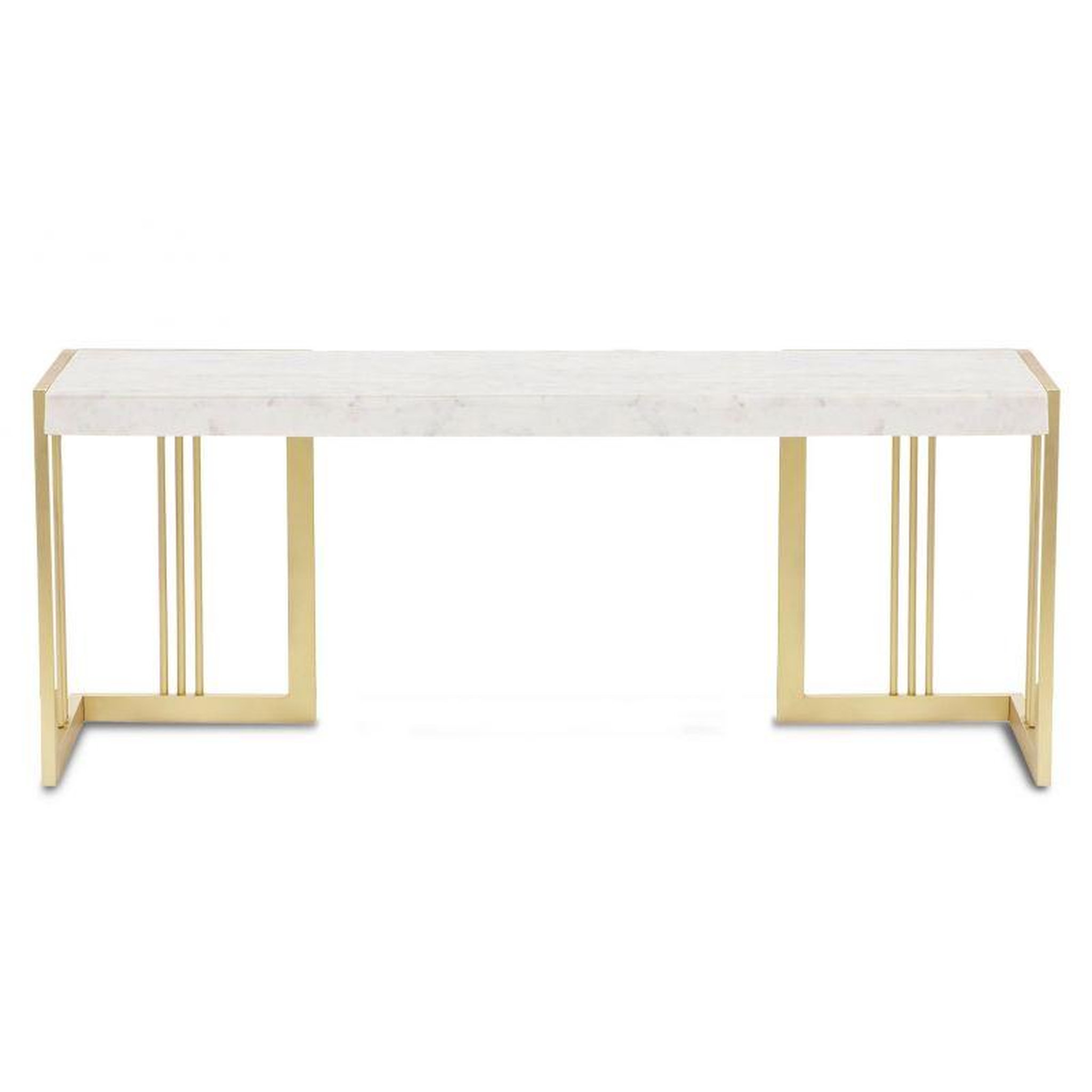 Voir la diapositive 1 : Paris Prix Meuble TV en Marbre Design  Cary  140cm Blanc