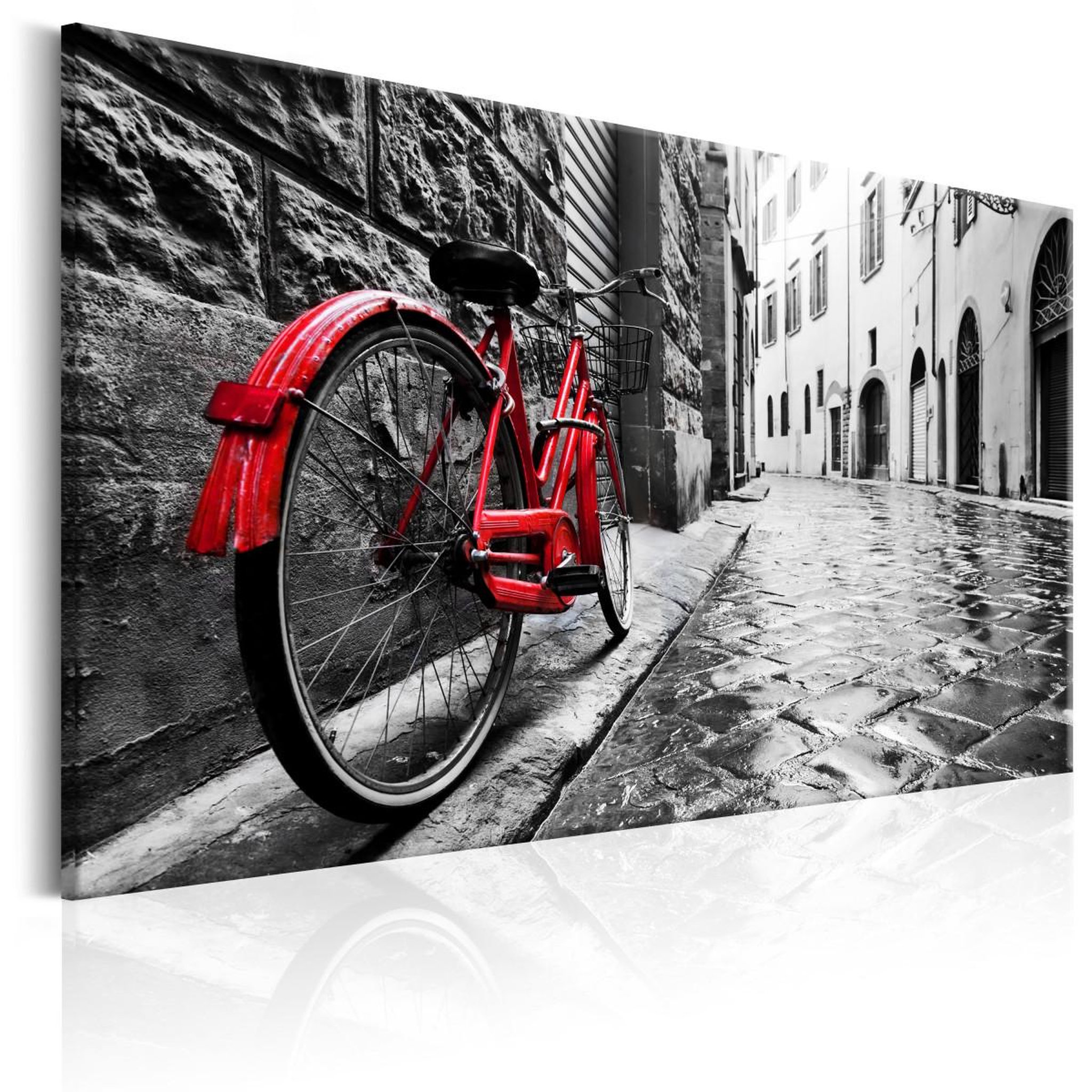Voir la diapositive 1 : Paris Prix Tableau Imprimé  Vintage Red Bike
