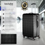 Voir la diapositive 2 : tectake Set de valises rigides 3 parties, en plastique ABS robuste noir