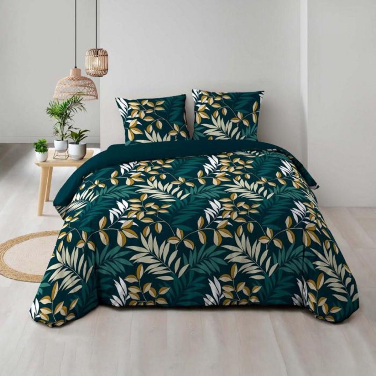 Paris Prix Parure de Lit 3 Pièces  Nelida  240x220cm Bleu