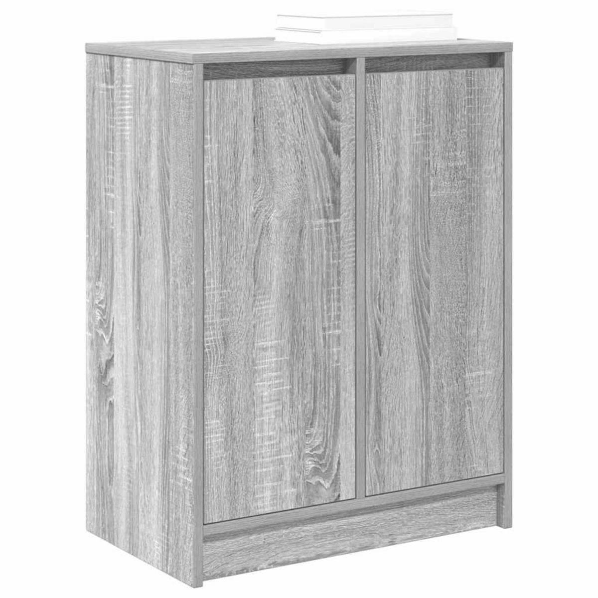 VIDAXL Armoire a chaussures sonoma gris 57x34x76 cm bois d'ingenierie