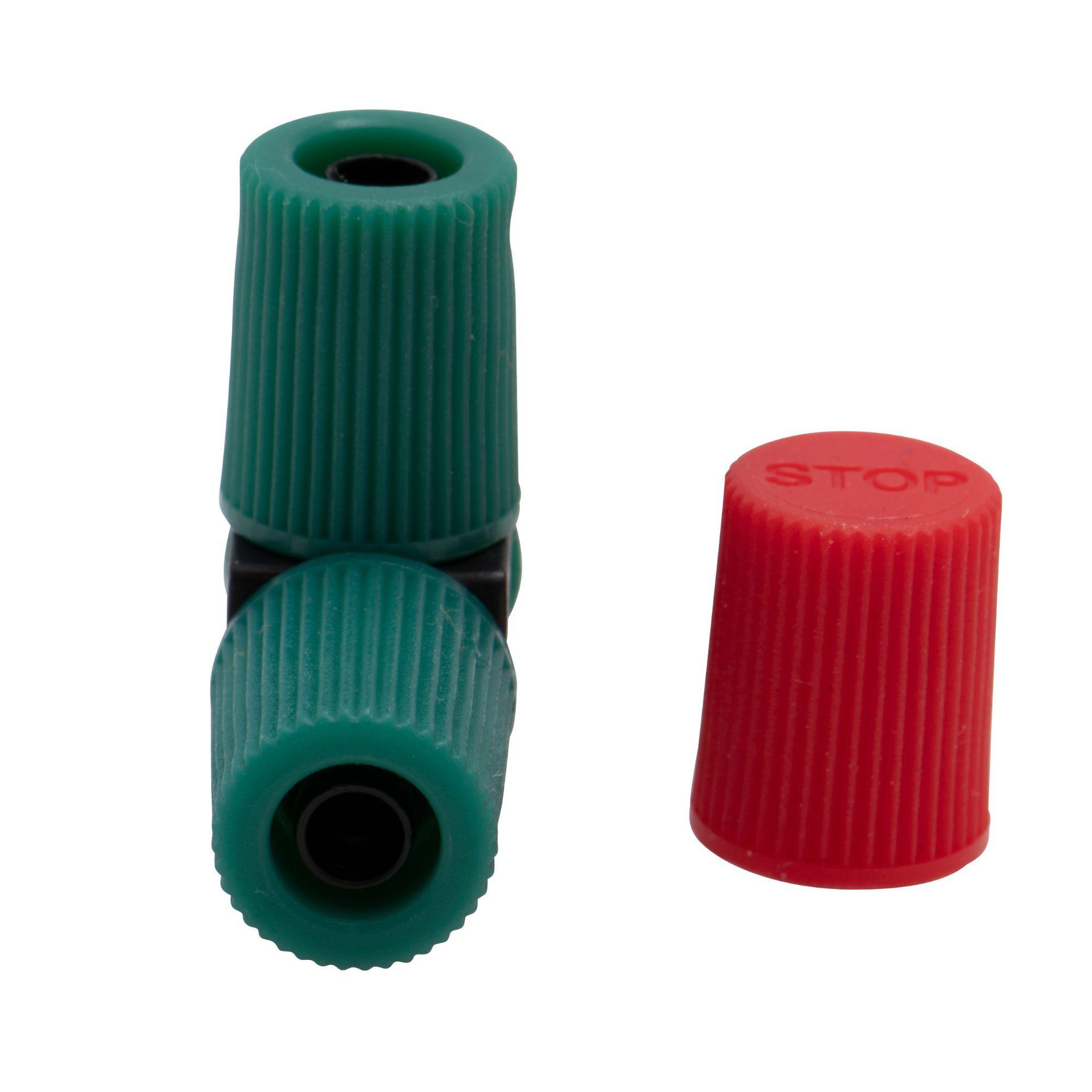 Voir la diapositive 2 : Jardibric Raccord 5 tés ø6mm avec 5 bouchons Extra