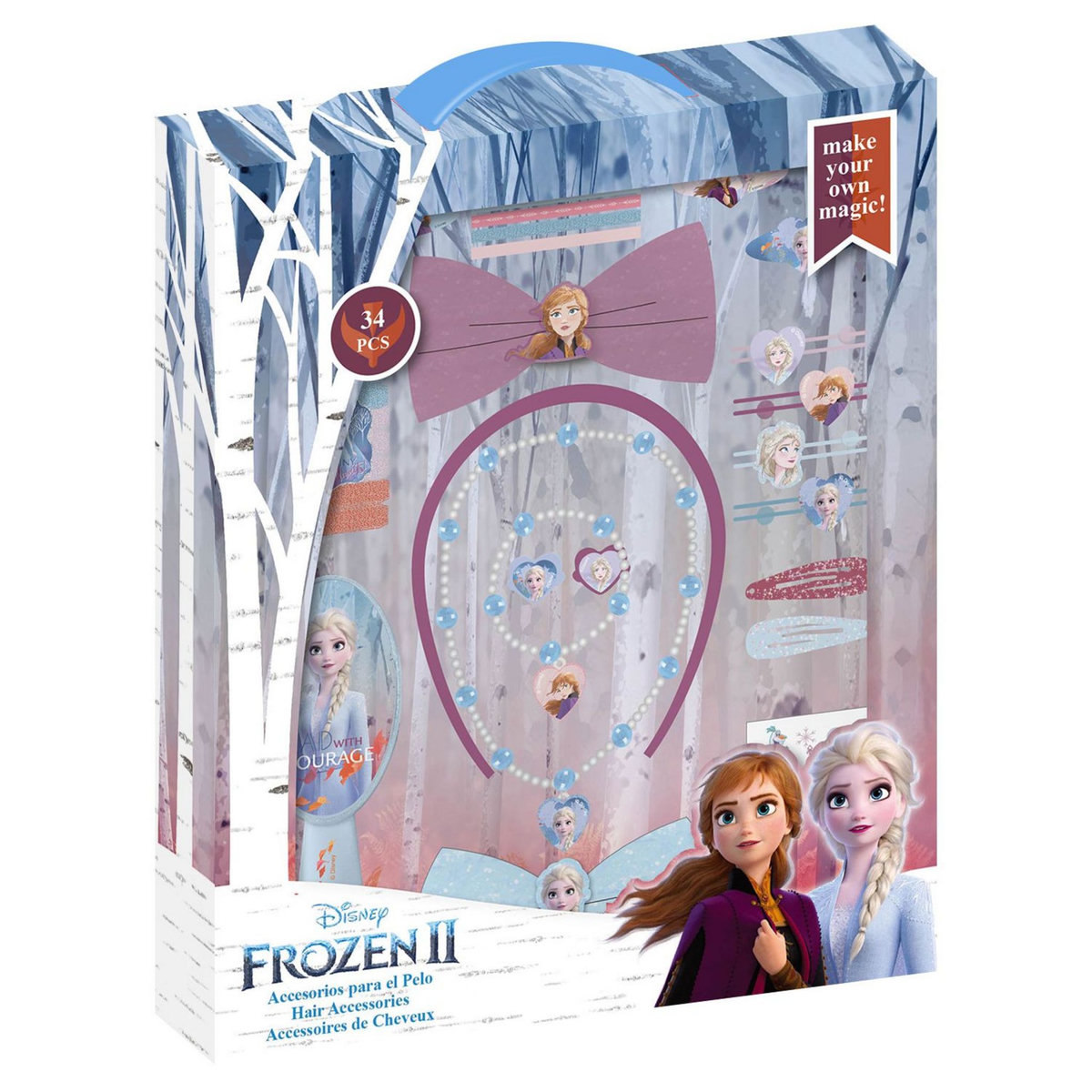 KIDS EUROSWAN Disney - Coffret accessoires cheveux et bijoux - La reine des neiges 2