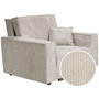 Voir la diapositive 1 : Habitat et Jardin Fauteuil convertible en velours côtelé  Clivia  - Beige