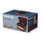 Voir la diapositive 3 : SENCO Platine rétro - SENCOR - STT 016 - 6 W - Lecteur CD/cassettes - USB - Marron