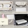 Voir la diapositive 5 : tectake Table de massage portable pliante 2 zones avec sac de transport inclus blanc