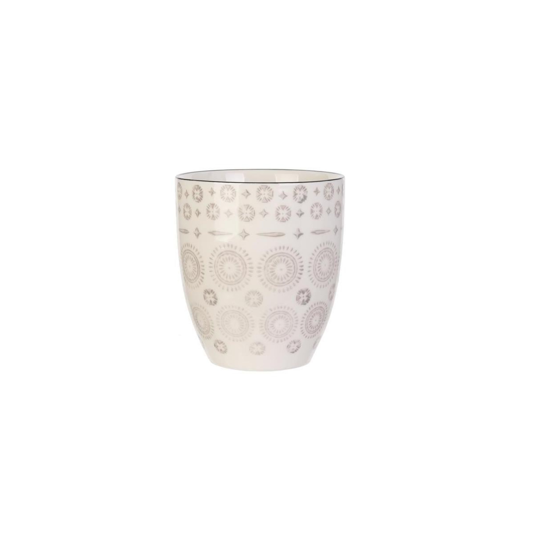 Voir la diapositive 4 : Saveur et dégustation 4 Mugs design ethnique Mirage - 250 ml - Blanc