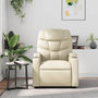 Voir la diapositive 3 : VIDAXL Fauteuil inclinable de massage Creme Similicuir