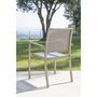 Voir la diapositive 2 : Fauteuil de jardin442980 empilable aluminium textilène TABIA