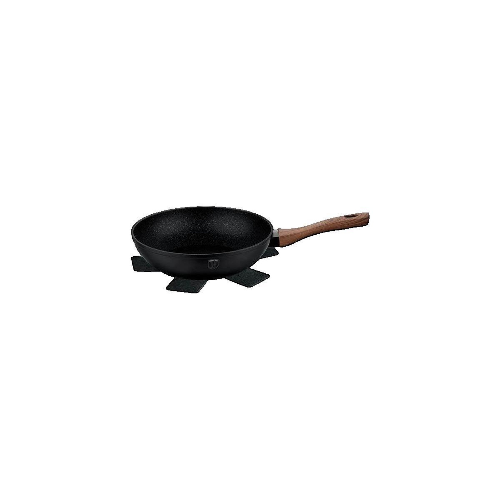 Voir la diapositive 3 : BERLINGER HAUS Wok Berlinger Haus Ebony Rosewood 3,2 litres antiadhésif granit