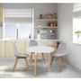 Voir la diapositive 5 : Paris Prix Table de Repas Scandinave  Pulego  76cm Blanc