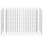 Voir la diapositive 4 : VIDAXL Lit sureleve a gabion Acier galvanise 90x30x60 cm