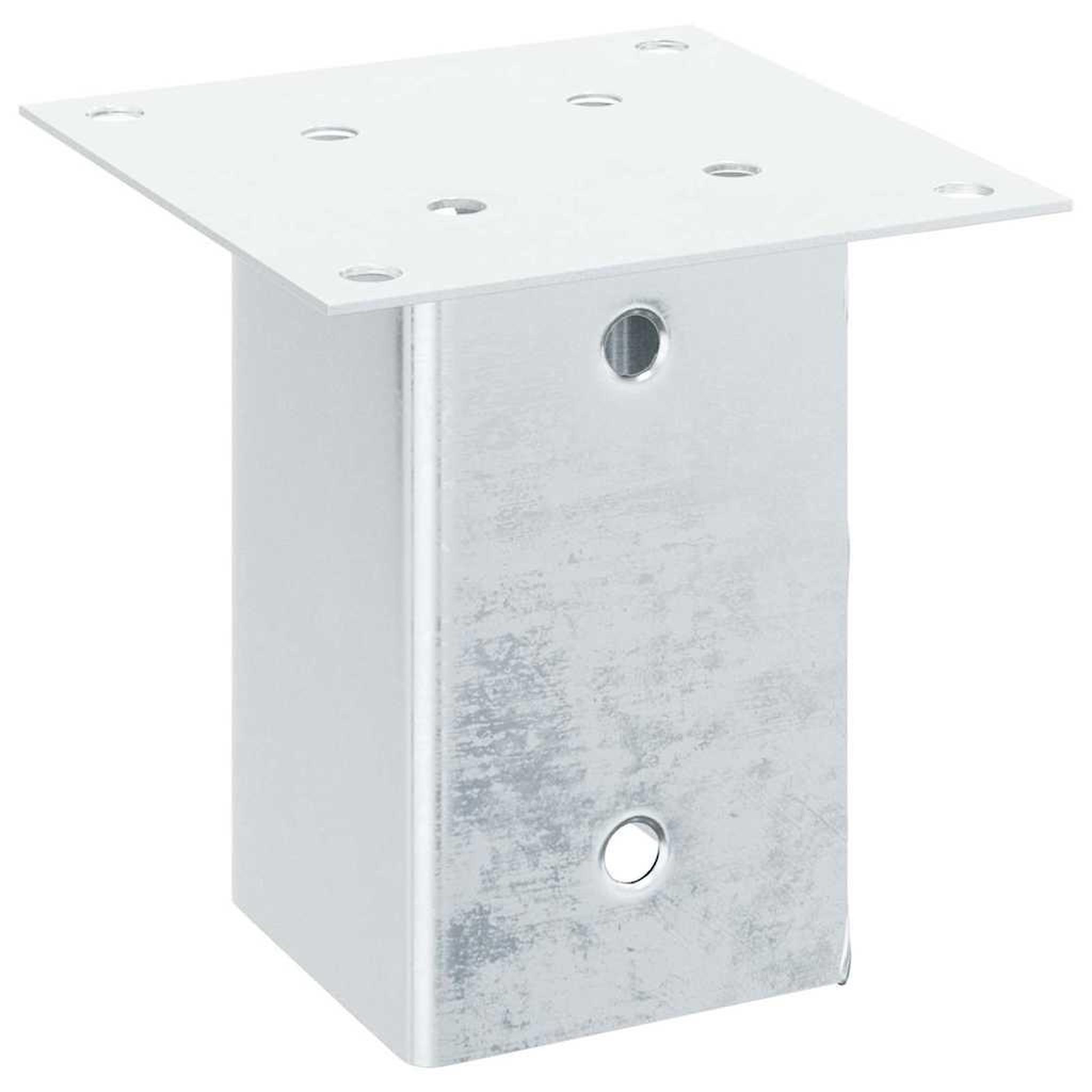 Voir la diapositive 5 : VIDAXL Bases de poteau carrees 12 pcs argent 91x91 mm acier galvanise