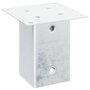 Voir la diapositive 5 : VIDAXL Bases de poteau carrees 12 pcs argent 91x91 mm acier galvanise