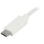Voir la diapositive 3 : Startech Hub USB StarTech 4 ports USB-C blanc