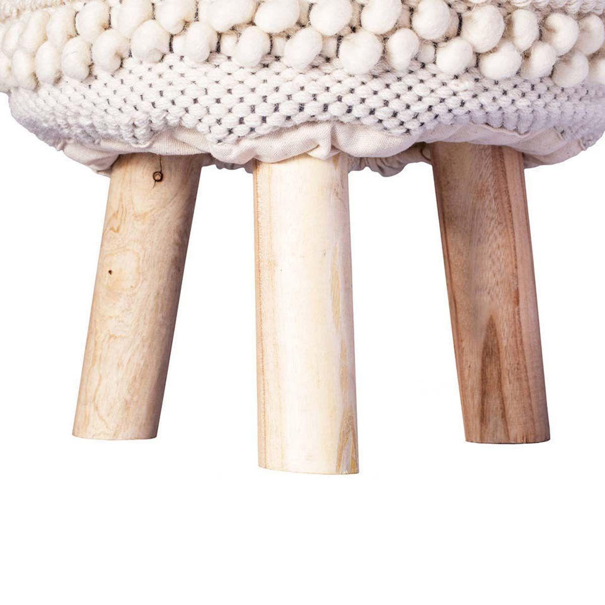 Voir la diapositive 3 : Paris Prix Tabouret bohème fait à la main  bohist iii  50cm naturel