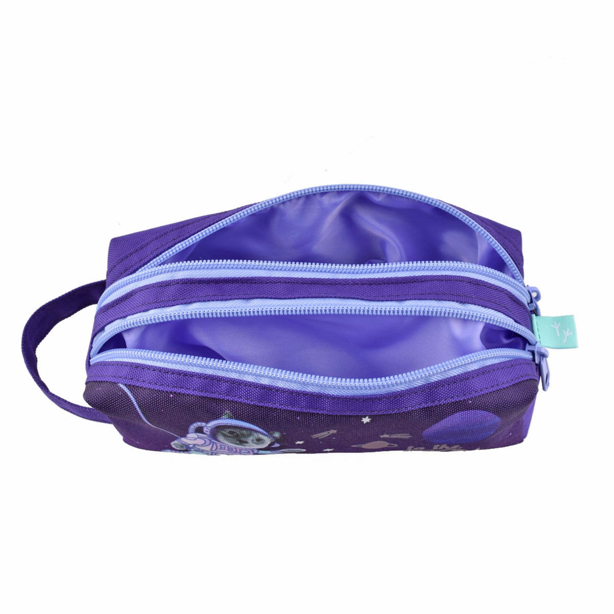 AUCHAN Trousse 2 compartiments violette Cosmocat