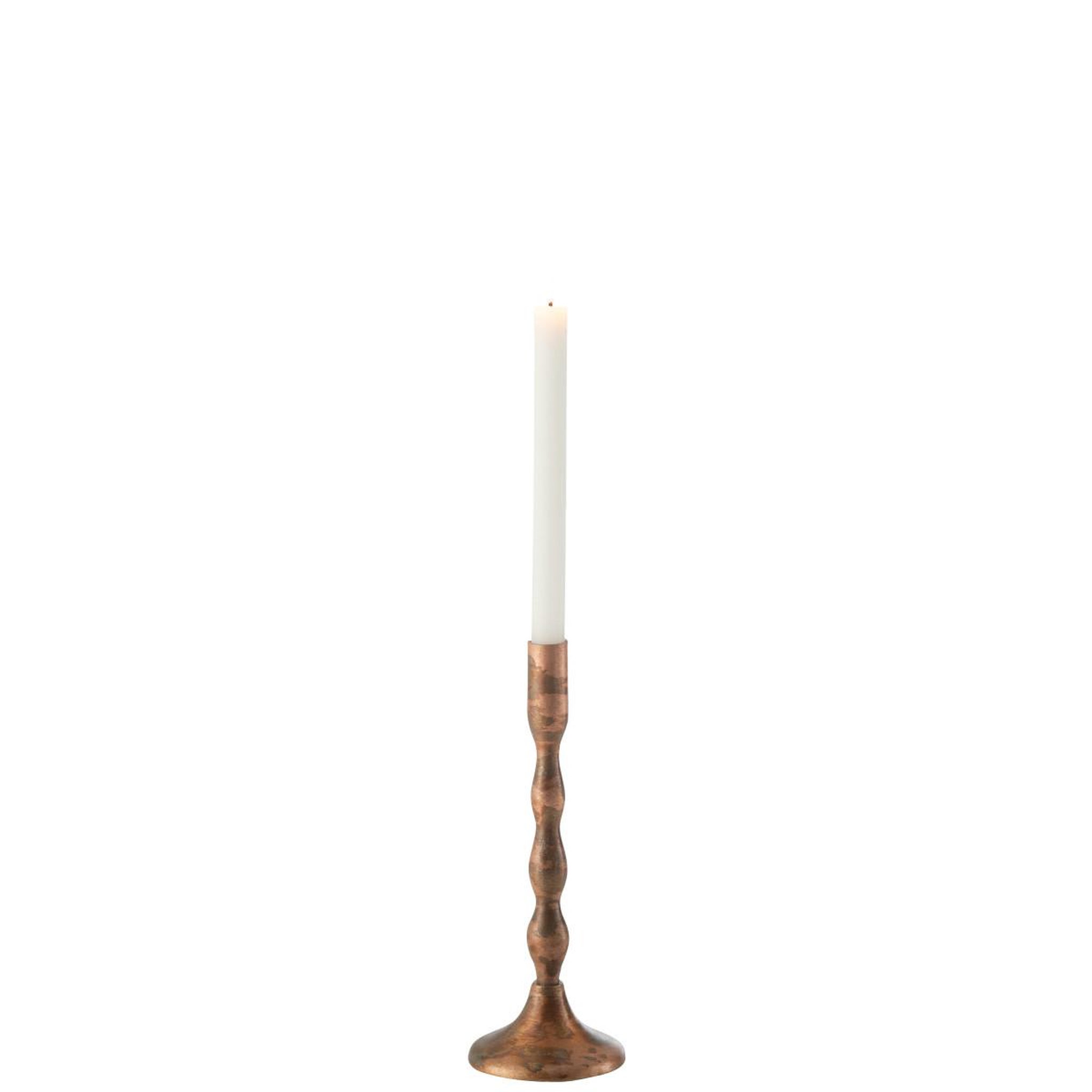 Voir la diapositive 2 : J-LINE Chandelier déco en métal  sha  27cm cuivre