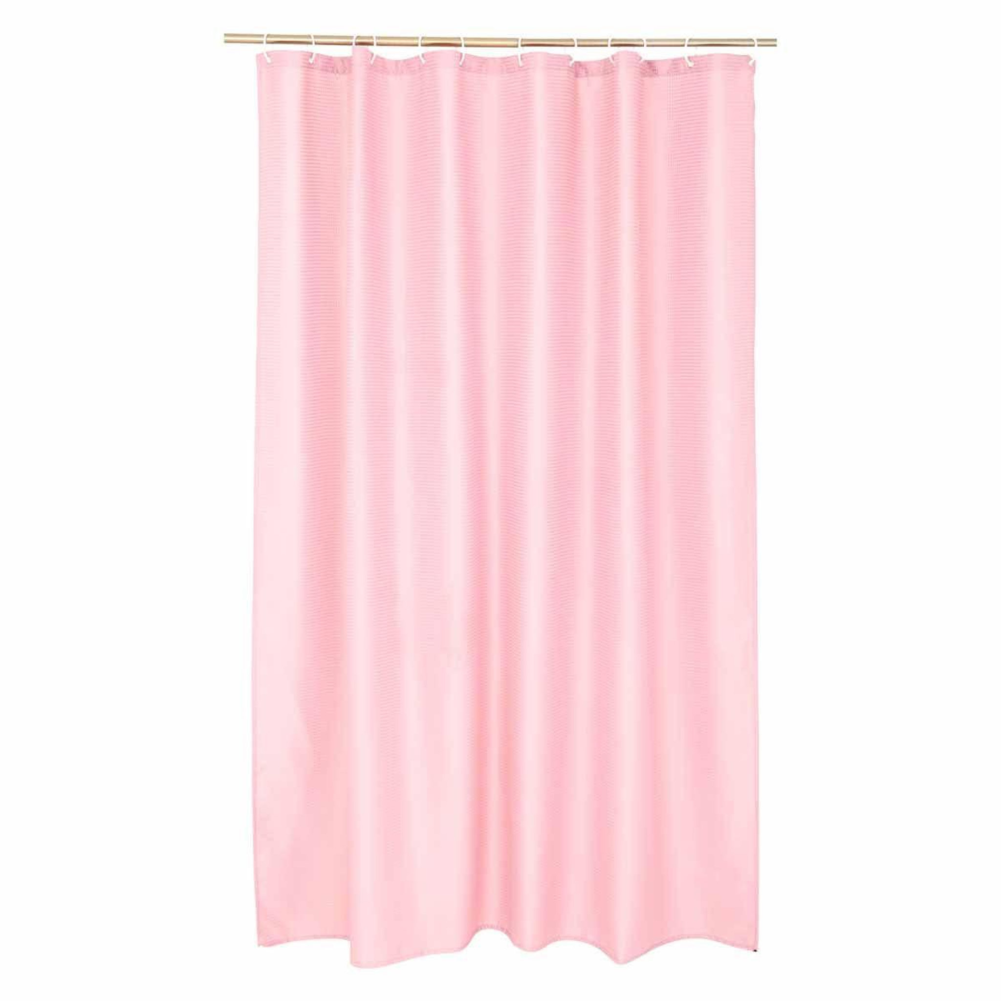 Voir la diapositive 1 : Douceur d'Intérieur Rideau de douche  quartz  180x200cm rose poudré