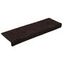 Voir la diapositive 2 : VIDAXL Tapis d'escalier autocollant 30 pcs marron 65x21x4 cm