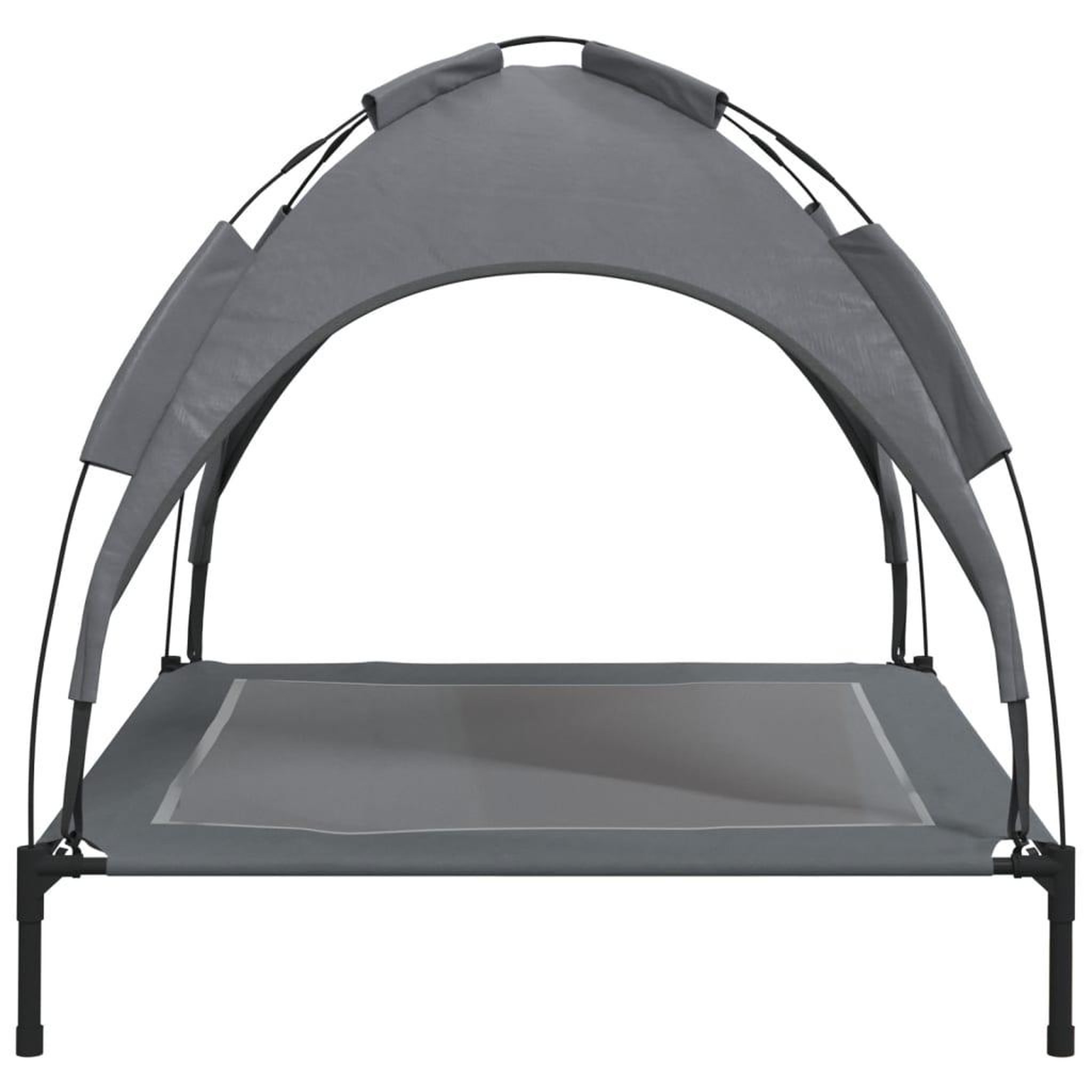 Voir la diapositive 5 : VIDAXL Lit pour chien avec auvent anthracite tissu Oxford et acier