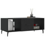 Voir la diapositive 3 : VIDAXL Table basse noir 102x50x40 cm bois d'ingenierie
