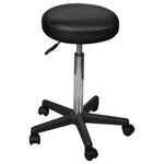 VIDAXL Tabouret de bureau Noir