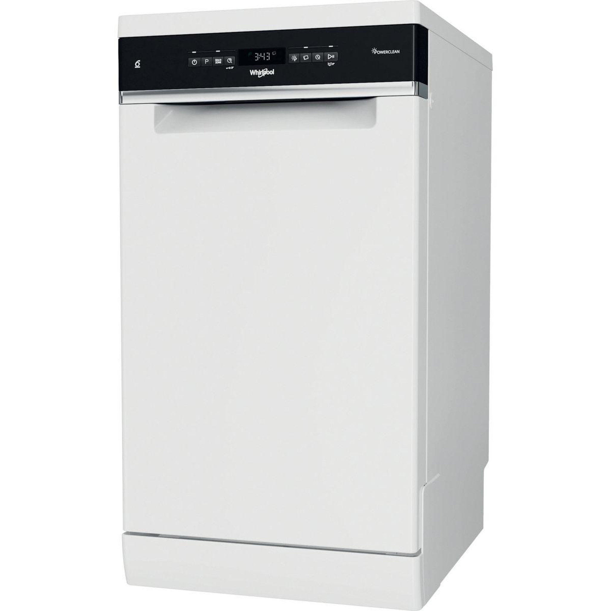 Voir la diapositive 3 : Whirlpool Lave vaisselle 45 cm WSFO3O34PF 6ème Sens