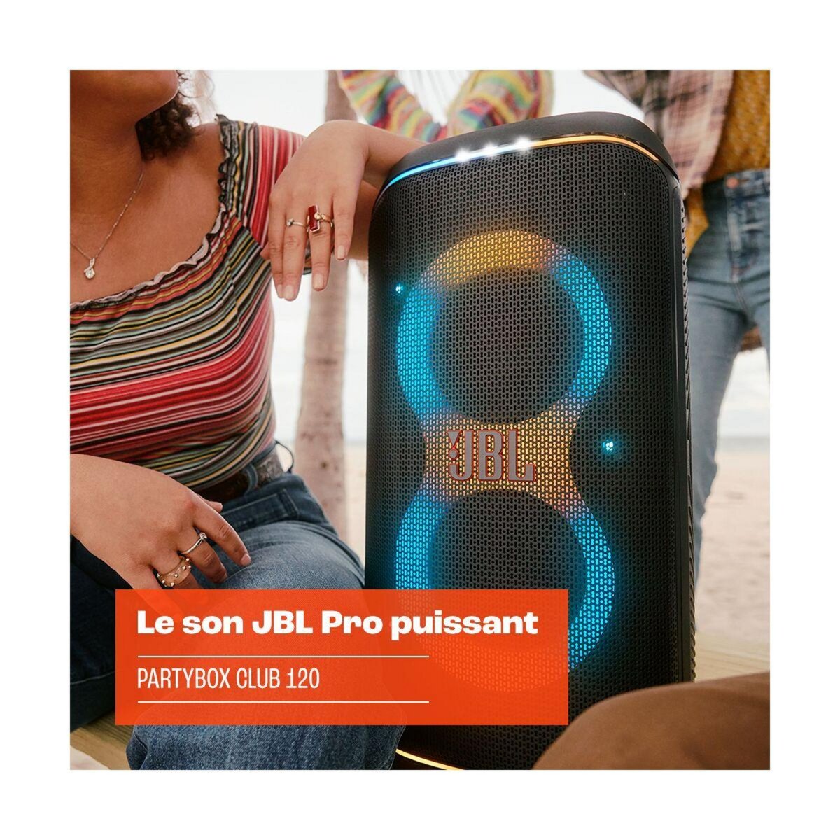 JBL Mini-chaîne Partybox Club 120 Blanc