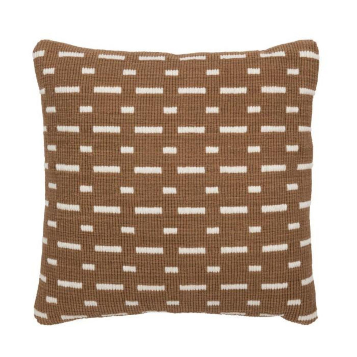 Paris Prix Coussin Déco  Traits  45x45cm Marron