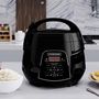 Voir la diapositive 2 : KITCHENCOOK Kitchencook - Cuiseur à Riz 2.2l - Panier Vapeur Intégré - 400w - 4 Menus De Cuisson Automatique - Départ Différé - Noir