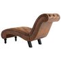 Voir la diapositive 5 : VIDAXL Chaise longue Marron Similicuir daim