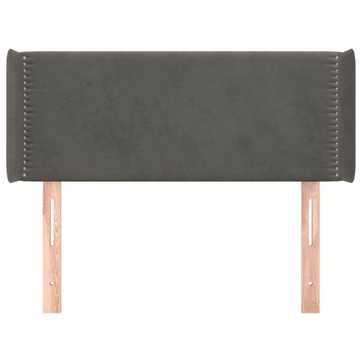 VIDAXL Tete de lit avec oreilles Gris fonce 83x16x78/88 cm Velours