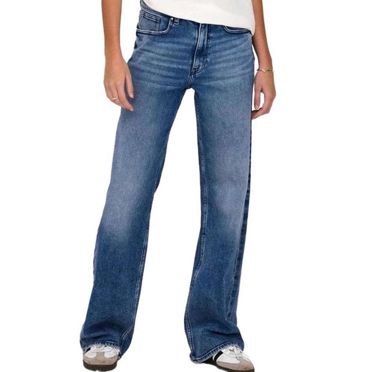 Only Jean Loose Bleu Femme Only Juicy