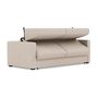 Voir la diapositive 4 : BEST MOBILIER Julia - canapé 3 places convertible express couchage quotidien 140 cm matelas 14 cm en tissu