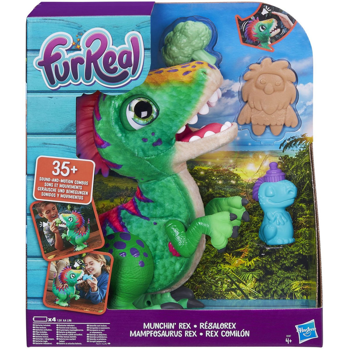 HASBRO Peluche interactive Régalorex Dino FurReal Friends