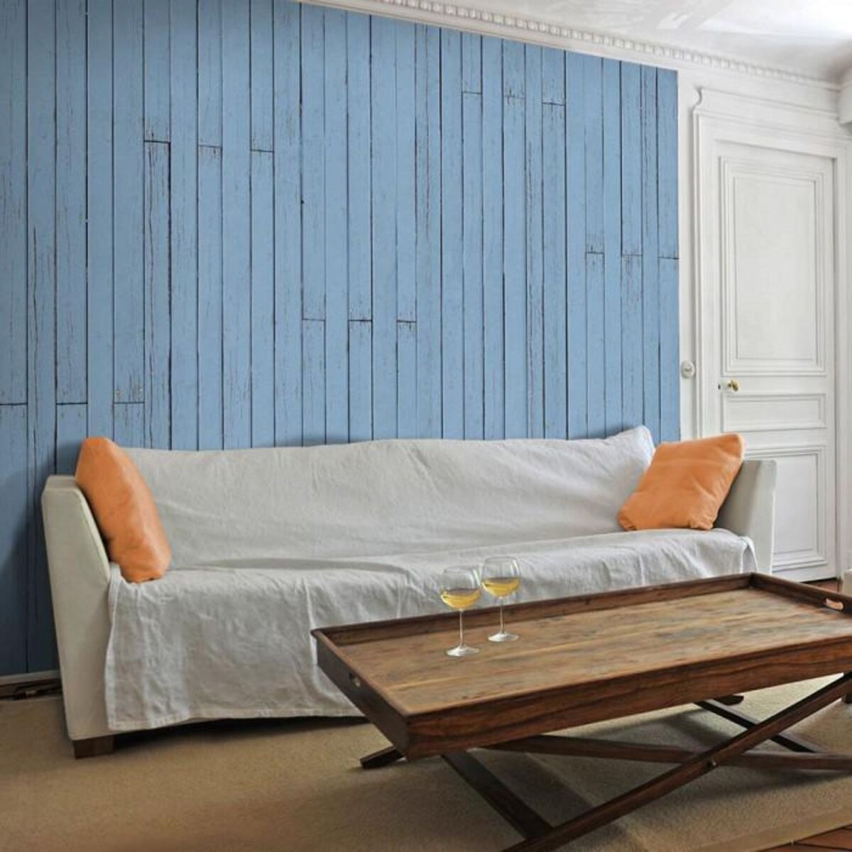 Paris Prix Papier Peint  Lapis Lazuli  50x1000cm