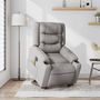 Voir la diapositive 2 : VIDAXL Fauteuil inclinable de massage electrique gris nuage tissu