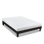 OLYMPE LITERIE OLYMPE LITERIE | Ensemble EGIO | Matelas Latex Like + Sommier Bois. Coloris disponibles : Blanc