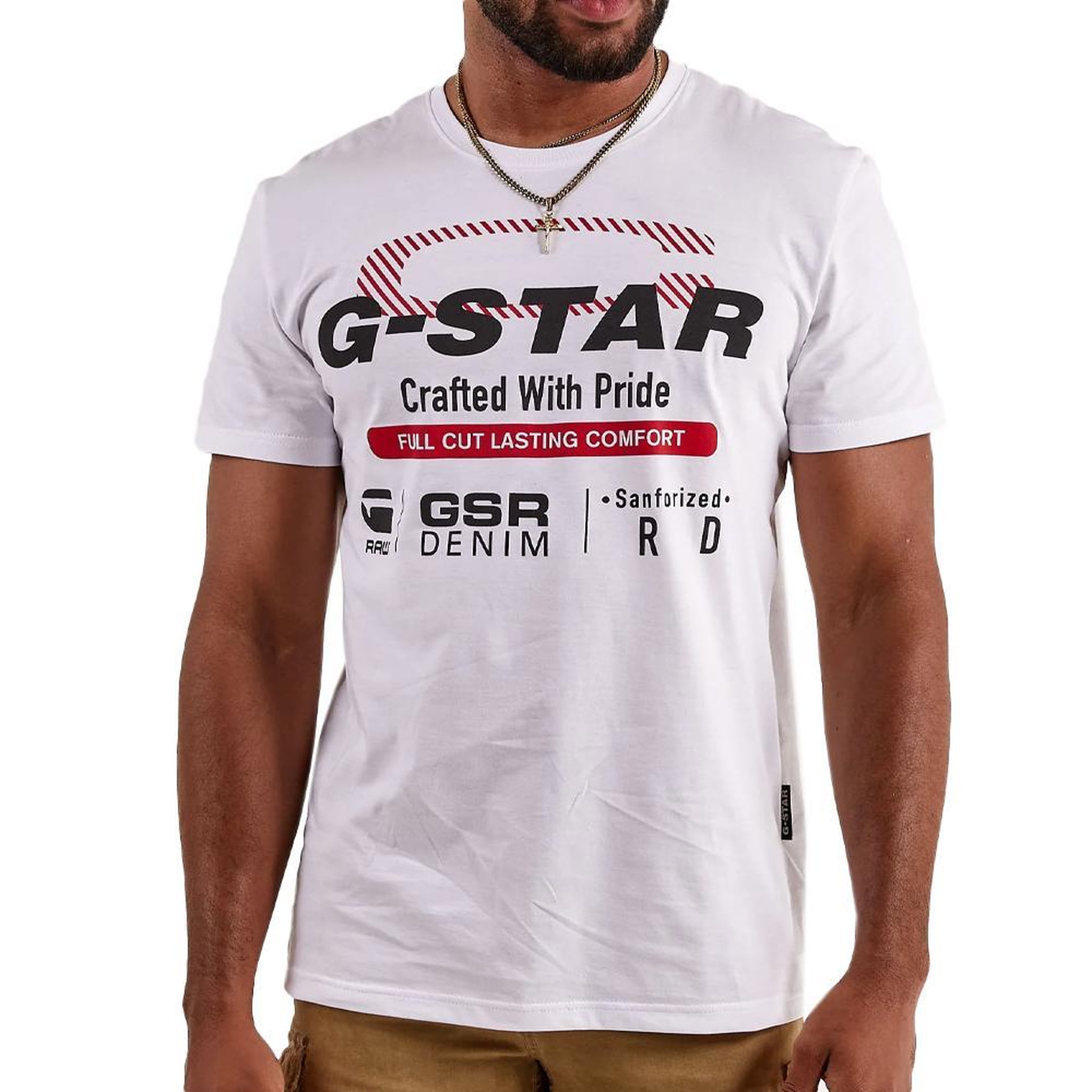 Voir la diapositive 1 : G-Star Raw T-shirt Blanc Homme G-Star Raw Old Skool