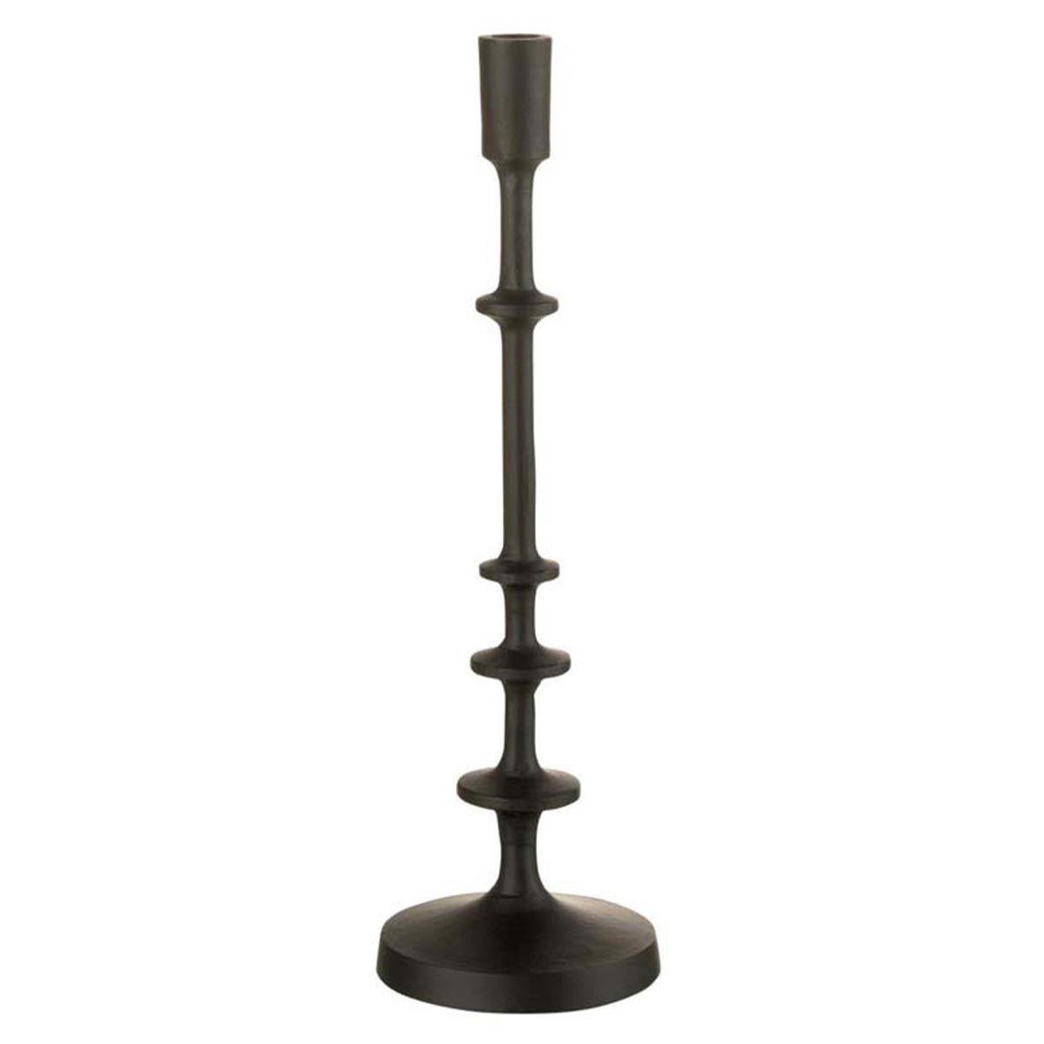 Voir la diapositive 1 : J-LINE Chandelier Rond Design  Izy  42cm Noir